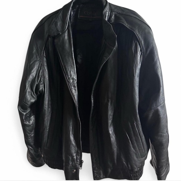 Vintage Black Leather Jacket